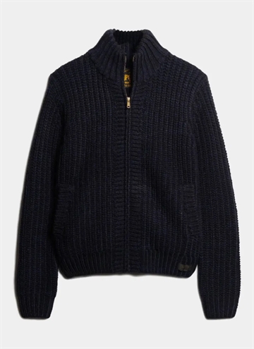 Superdry Chunky Knit Zip Through Strik